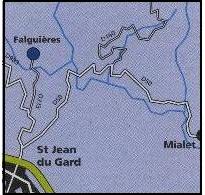 Itinéraire de Saint-Jean du Gard à Falguières