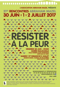 Rencontres été 2017- Résister à la peur