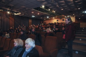 Environ 70 personnes dans la salle Stevenson.