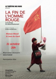affiche homme rouge