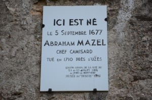 Plaque commémorative Abraham Maz